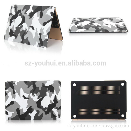 Manufactory UV Printing Matte Hard Case Camouflage Pattern Cover for Macbook Cover Case